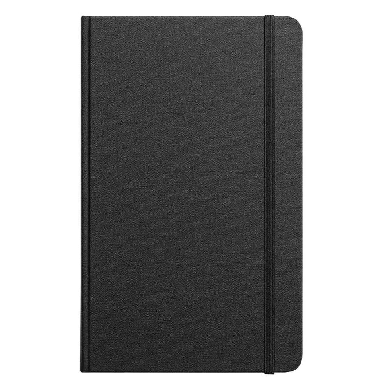 Image for Grid Journal Medium Hard Linen Black